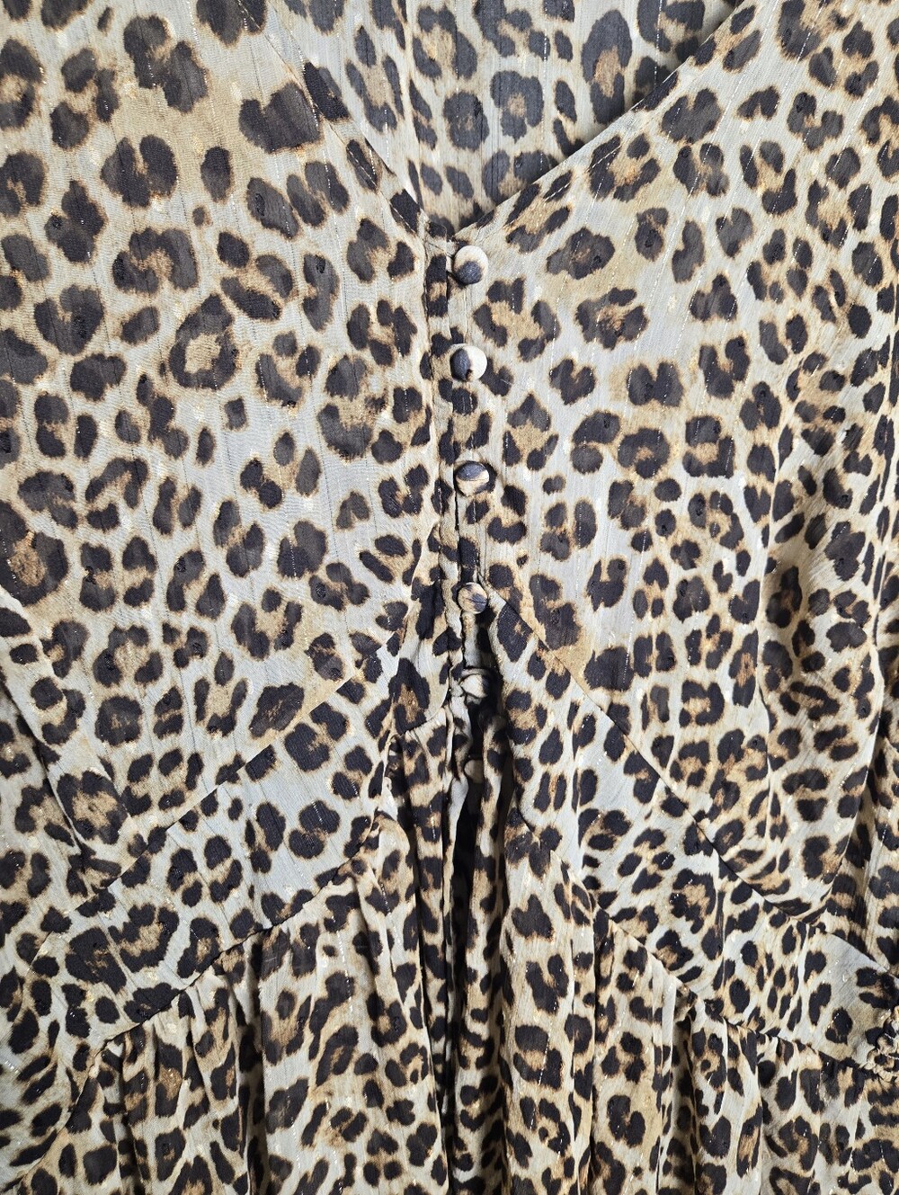 Torrid Leopard Print Sheer Dress Size 3X - Picture 5 of 16